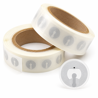 Étiquette adhésive NFC RFID étanche en stock usine NTAG213/215/216 13,56 MHz programmable pour carte de membre, usage hôtelier et gestion d'actifs