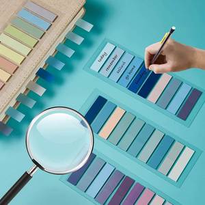 แท็บอินเด็กซ์หลากสี แท็บอินเด็กซ์ใสแบบมีกาว แท็บอินเด็กซ์ใสสำหรับสำนักงาน ชุดแท็บอินเด็กซ์ใส อุปกรณ์เครื่องเขียน กระดาษโน้ตแบบมีกาว - Product Image 3