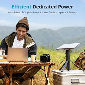 Saunyoto 45000mAh 60W PD Charge rapide Tout-en-un Power Bank Trépied Support de fixation portable Starlink Mini Utilisation en extérieur - Product Image 4