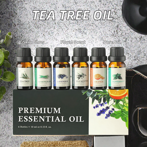 Aceite Esencial Puro de Árbol de Té para Aromaterapia, 6*10ml, Aroma Floral, para Piel Mixta, Hogar, Dormitorio, Coche, Humidificador, Soluble en Agua - Product Image 2