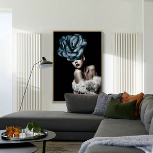 Stile nordico moderno di alta qualità di cristallo porcellana pittura cornice elegante da parete <span class=keywords><strong>arte</strong></span> per soggiorno decorazioni per la casa - Product Image 4