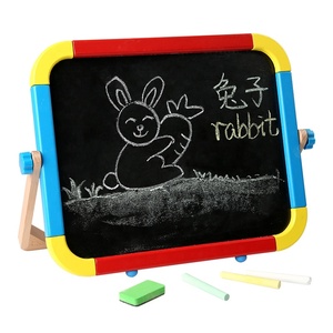 Tablero de dibujo de juguetes portátiles para niños, <span class=keywords><strong>pizarra</strong></span> magnética para bebés, tablero de escritura de doble cara, caballete de <span class=keywords><strong>pizarra</strong></span>, juguetes borrables para niños - Product Image 1