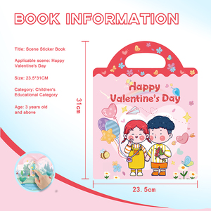 Reusable Sticker Books for Kids Factory Wholesale Wedding Party Children Gifts Valentine's Day Scene Activity Stickers Book - Product Image 3