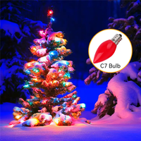 Prix direct usine C7 Lisse Opaque LED Couleur Ampoule Pour La Maison Jardin Décoration De Vacances