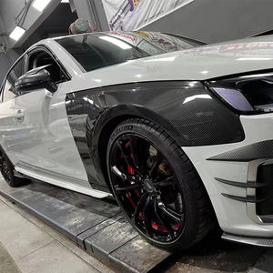 Garde-boue avant en Fiber de carbone de haute qualité pour AUDI A4 <span class=keywords><strong>S4</strong></span> RS4 2020 + garde-boue latéraux en carbone pièces d'auto de rechange - Product Image 4