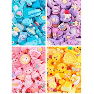 Mélange de breloques en résine plastique mignonnes pour loisirs créatifs, bijoux faits main, coques de téléphone, décorations de pinces à cheveux - Product Image 5