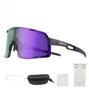 Xunting Radbrille Motorrad-Sonnenbrille Herren UV400 Brillen Sport MTB Outdoor Brille Fahrrad Damen-Sonnenbrille Mehrfarbig Reiten