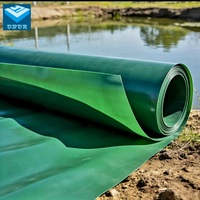 Feuille de HDPE verte pour les obstacles de golf, les fossés, les éléments aquatiques et l'irrigation des pelouses, 0,75 mm-1,5 mm, géomembrane résistante aux UV