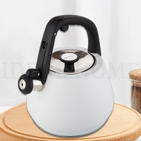 Bouilloire à eau chaude à usage domestique et familial Sifflet fort Théière en acier inoxydable de qualité alimentaire Bouilloire à eau pour cuisinière