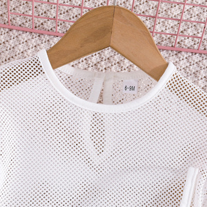 Abbigliamento per bambini elegante Casual in tre pezzi traspiranti Set per bambine bella decorazione di fiocchi sui vestiti estivi - Product Image 3