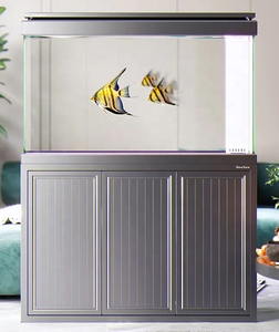 מסננת hmtx תחתון כיתה גבוהה מסנן אקווריום אולטרה-לבן זכוכית טנק דג עם ארון - Product Image 2