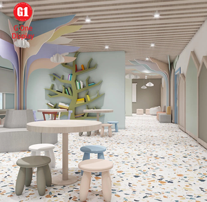 Magnifique mobilier d'intérieur pour aire de jeux pour enfants, design personnalisé de comptoir de restaurant, décoration intérieure moderne pour crèches - Product Image 4