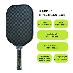 Nouvelle <span class=keywords><strong>Raquette</strong></span> de Pickleball Portable Ben Jhons <span class=keywords><strong>Pro</strong></span> 2026 pour 16mm 14mm, Noyau EPP Trufoam, Technologie Antichoc, Carbone Renforcé 12K - Product Image 5