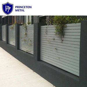 used privacy powdercoated villa construction modern metal decorative aluminum privacy horizontal slats garden louver fence