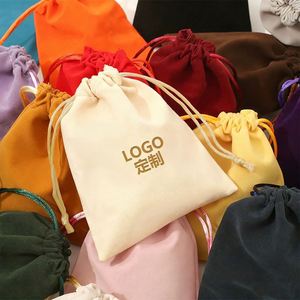 Luxury Custom Logo Velvet <b>Pouch</b> | Premium <b>Drawstring</b> Bag for Corporate Promotional Gift - Product Image 5