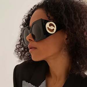 Gafas de Sol Cuadradas Extra Grandes de Doble Color a la Moda 2023 para Mujer, Protección UV400 - Product Image 4