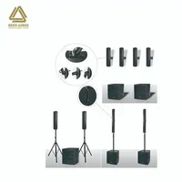 CA-4 Kompakt Alüminyum Line Array Hoparlör Modülü 250W RMS 8Ohm Profesyonel Sahne Ses Hoparlörü