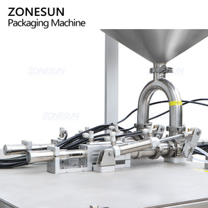 Machine de remplissage et de scellage automatique ZONESUN ZS-FS350Y-2 à servomoteur, double voie, 4 côtés, pour sachets de pâte, shampoing, lotion, liquide et huile - Product Image 3