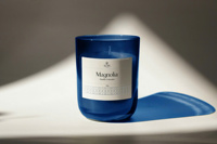 Groothandel Luxe Blauwe Glazen Kaarsen Op Maat Privé Logo Niet-Toxisch Langdurig Beste Prijs Diwali Bars Gebruik - Voor Vaderdag