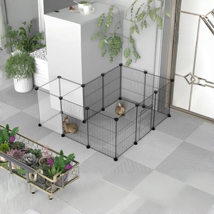 Corralito para Mascotas de Alambre Premium, Corralito Plegable para Perros Grandes, Corralito Duradero para Gatitos, Valla para Mascotas - Product Image 1