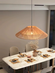 E27 rotin chapeau de paille lustre ferme musique restaurant snack boutique main corde art créatif ferme <span class=keywords><strong>chaume</strong></span> lampe - Product Image 3
