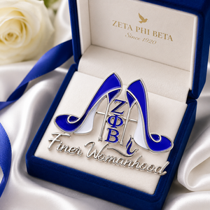 Nuovo Arrivo: Regalo Sorority <span class=keywords><strong>Zeta</strong></span> Phi Beta Finer per Donne, Scarpa con Tacco Alto Placcata Oro con Logo, Design Grazioso, ZPB 1920 - Product Image 3