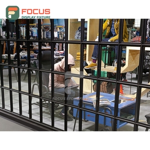 Upgrade Design Store Project Stainless Steel Showcase Cabinet Store Solution Franchise Clothing Store - Product Image 1