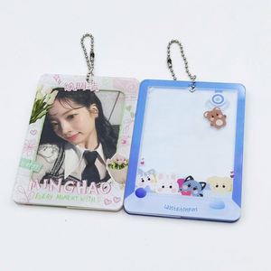 ID Card Case Photocard Holder Plastic Keychains Factory Price Custom Your Own Design Acrylic Zinc Alloy Transparent 6 Color 15g - Product Image 2