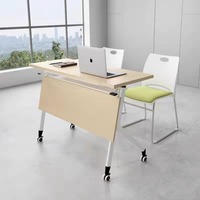 Ensemble de tables de conférence et de formation modulaires en bois, pliables, avec fonctions extensibles et réglables