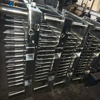 Machine de fabrication de bouchons de bouteilles d'eau verticales hydrauliques entièrement automatique, contrôlée par PLC, entraînée par un moteur de pompe, 5 gallons, PP PE PET PVC