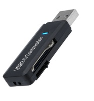 Logo OEM USB 3.0 Pembaca kartu OTG 3.0 USB, pembaca kartu memori mikro pembaca kartu SD USB C memori mendukung untuk komputer pribadi