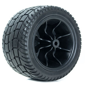 Roue en mousse Pu 7 pouces pneus en caoutchouc solide roues utilisées pour chariots ou outils voitures roue de brouette Anti-crevaison - Product Image 1