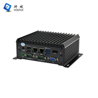 Mini PC Industrial Intel J6412 de Fábrica, DDR4 8GB, 256GB de Almacenamiento, Cuádruple LAN, 6 COM RS232 485, Sin Ventilador