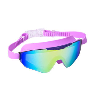 نظارات سباحة سيليكون للبالغين مضادة للضباب عالية الوضوح مع حماية شمسية وشفافة للعين - Product Image 3