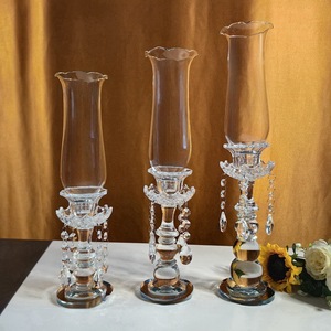 Chandelier en <span class=keywords><strong>cristal</strong></span> unique direct d'usine accessoires de mariage en trois pièces ornements de chandelier antiques décoration de mariage. - Product Image 3