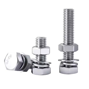 Bộ ốc vít, bu lông và đai ốc bằng thép không gỉ 304, phụ kiện hoàn chỉnh dạng phẳng dài - Product Image 3