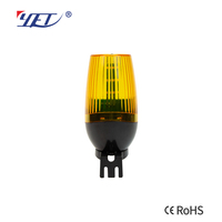 YET614-V2.1 Gelbes LED-Sicherheitsblinklicht 12V-220V Warnleuchte mit Summer für Schiebetüren Garagentore Schrankensysteme