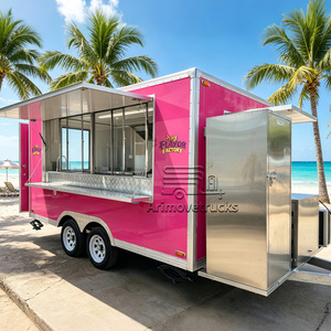 Remorque de camion de restauration mobile commerciale, camion de restauration pour café, milk-<span class=keywords><strong>shakes</strong></span>, boissons froides, remorque alimentaire personnalisée en fibre de verre à vendre aux États-Unis - Product Image 1