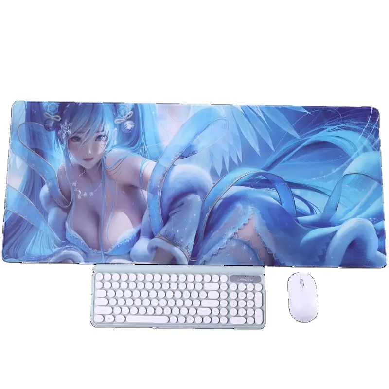 Large size sublimation custom logo mouse pad printed gaming desk mat extended anti-slip rubber mousepad mouse pad