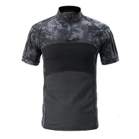 Drop Shipping Hommes Camouflage Tactique T Shirt Manches Courtes Garçon CS Jeux T Shirt Coton Camo Hommes Uniforme Respirant Doux Chemises