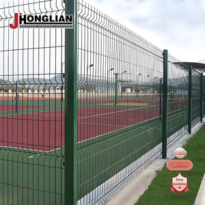 Meilleure vente en Pologne Clôture en treillis métallique soudé 3d pour l'extérieur Clôture en treillis métallique incurvé Clôture en PVC 3d pour le jardin ou la maison - Product Image 1