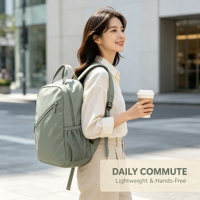 Sac à dos pour ordinateur portable en polyester avec logo personnalisé, 25L, imperméable, respirant, unisexe, fermeture éclair, pochette pour ordinateur, voyage en plein air