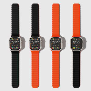 Correa de Reloj Reversible RYB de Última Generación para <span class=keywords><strong>Apple</strong></span> <span class=keywords><strong>Watch</strong></span> de 44 mm, 45 mm, 46 mm y 49 mm, Correa Magnética de Silicona de Doble Cara con Diseño Patentado - Product Image 5