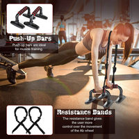 Ensemble de musculation pour abdominaux, équipement d'entraînement physique à domicile, roue Ab, 17 en 1, livraison gratuite