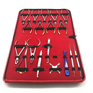 Pinze ortodontiche dentali in acciaio inossidabile 18 pezzi di alta qualità in fabbrica diretta Set di alimentazione manuale - Product Image 4