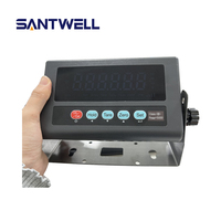 Báscula Electrónica con Pantalla LED LP7517, Plataforma de Plástico ABS, Interfaz RS232, Precisión OIML III, Función de Pesaje de Animales