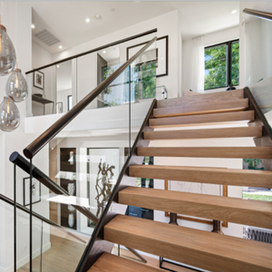 Moderno acero mono larguero <span class=keywords><strong>escaleras</strong></span> flotantes mármol/escalón <span class=keywords><strong>de</strong></span> madera <span class=keywords><strong>escaleras</strong></span> flotantes con barandilla <span class=keywords><strong>de</strong></span> vidrio personalizado - Product Image 2