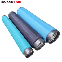 Tuyau flexible insonorisant en nanofibres, isolé en feuille d'aluminium, pour ventilateur d'extraction de serre de culture, ventilation silencieuse