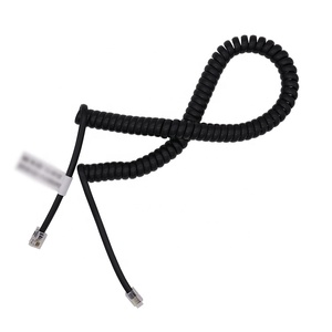 RJ10 4P4C puro-cobre en <span class=keywords><strong>espiral</strong></span> o sin enrollar, teléfono fijo <span class=keywords><strong>espiral</strong></span> Teléfono <span class=keywords><strong>cable</strong></span> de teléfono - Product Image 3