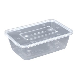 Borui Multi Compartment Lunch Box 70oz Microwaveable Transparent Disposable With Lid For Meal Prep - Product Image 3